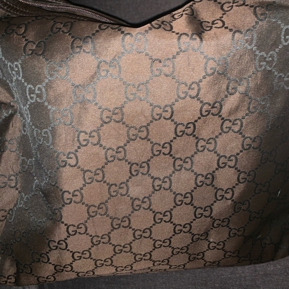 AVAILABLE Gucci GG Nylon Extra Large Travel Hobo - Picture 4 of 5